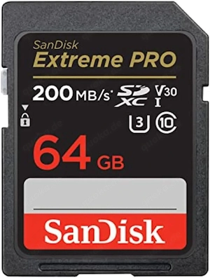 SD Karte  Speicherkarte SanDisk 64 GB