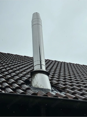 Edelstahl Kaminrohr mit allem Zubehör