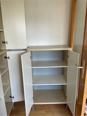 Große Regalwand   Schrankwand fürs Wohnzimmer   Birke-Nachbildung Bild 5