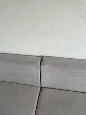 Polstercouch hellgrau dunkelgrau   ausziehbar und mit Kissen Bild 5
