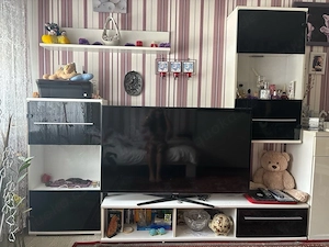 Wohnwand mit TV Board & Hängeschrank 