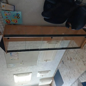 Glasvitrine ca 171  x 40,5 x 35 