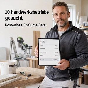 Handwerksbetriebe für kostenlose Software-Beta gesucht