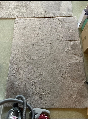 Ecksofa mit Schlaffunktion, Couchtisch und 3 Teppichen Bild 4