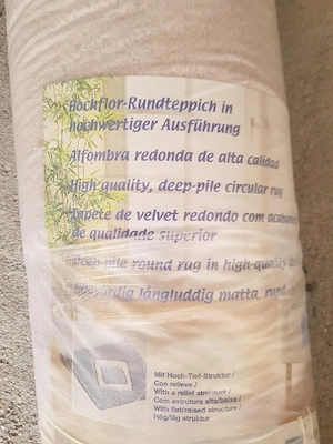 Runde Teppich orginal verpackt neu. Bild 4