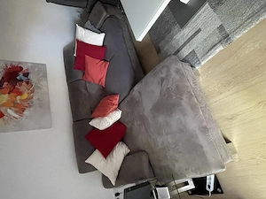 Sofa mit Schlaffunktion zu verkaufen mit Bettkasten