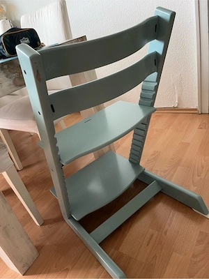 Stokke Tripp Trapp Triptrap Aqua Türkis blau Hochstuhl Newborn fähig 4. Generat Bild 2