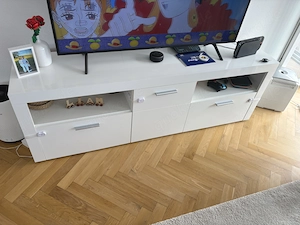 Weiße TV Kommode 