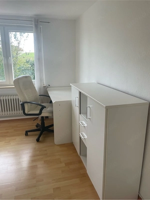 Komplettes Jugendzimmer weiß-grau mit Glitzer   8-teilig