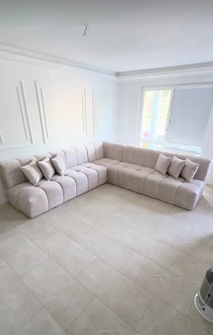 Moderne Modulare Eckcouch - Brandneu | Garantie | Alle Farben Verfügbar