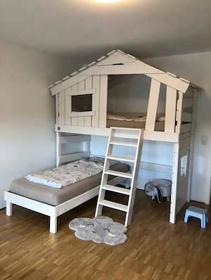 BIBEX ALPIN CHALET Etagenbett   Kinderbett 90x200 inkl. 2x Lattenrost