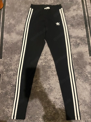 Adidas Originals Leggings schwarz mit weißen Streifen