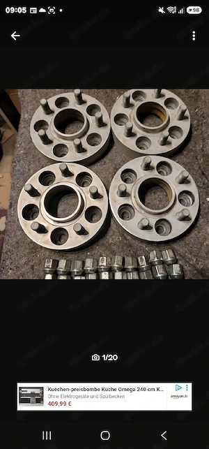 HR Spurverbreiterung  TN-5035634 TN-6035634 5x108  63.3 Spurplatten Ford S- Max Galaxy
