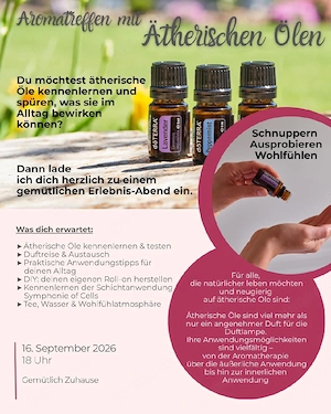 Aromaabend in gemütlicher Atmosphäre 