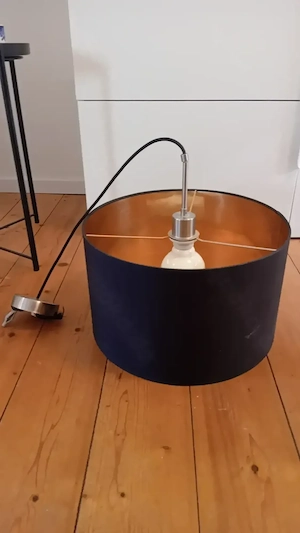 Deckenlampe schwarz gold, gebraucht