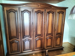 Schlafzimmer Schrank Eiche massiv dunkel 