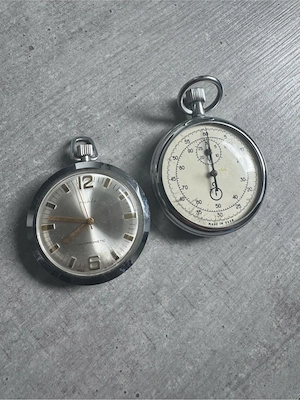 Ruhla Taschenuhr und Stoppuhr