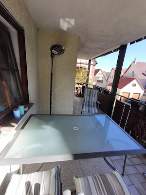 Glastisch für Balkon Garten Terrasse  Bild 2