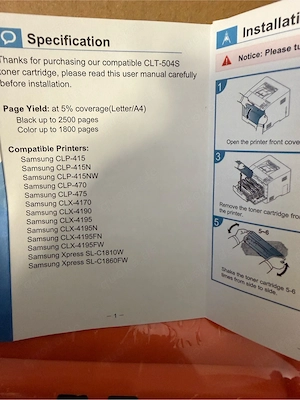 Samsung Tonner zum CLX 4195FW Leserdrucker