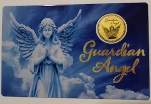 Beliebte Goldmünze "Schutzengel II" in Coincard, 1 1000 oz 999er Feingold