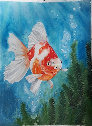 3 handgemalte Aquarelle zu verkaufen!