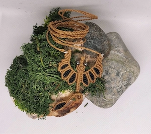 Makramee Kette Drache 