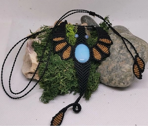 Makramee Kette Drache