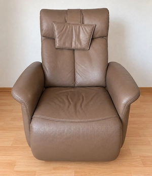    Ledersessel   Braun Taupe   Sehr bequem