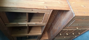 Küchenbuffet, Massivholz, Kiefer