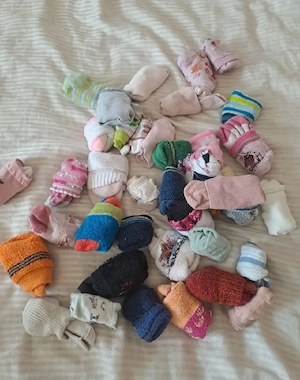 Zu verschenken ! Socken Baby  Kleinkind