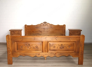 Bett (Nr.1267) Doppelbett inkl. 2 Ns. Voglauer Anno 1600