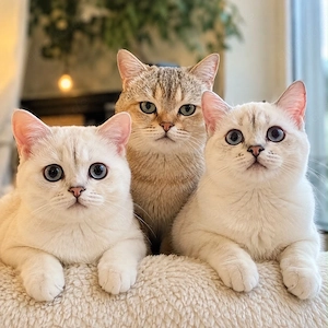 British Shorthair White Caramel 