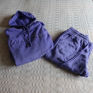Damen - Kombi-Jogginganzug, Kombi-Freizeitanzug, Hoodie Gr. L, Pant Gr. M, flieder, Oceans Apart