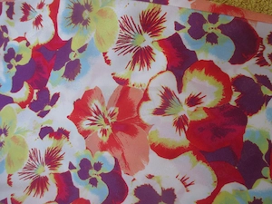 NEU Stiefmütterchen Blumen Blüten Andy Warhol Pop Art Print Seiden Satin Hose TOMMY HILFIGER 36-38 S