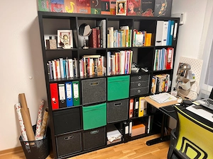 Ikea Kallax Regal Schwarzbraun 5x5 Fächer 182x 182 cm
