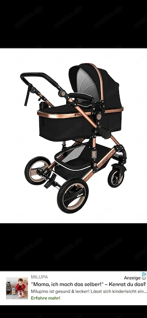 Neuer schwarzer 3,1 Kinderwagen
