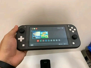 Nintendo Switch Lite Grau - Komplettpaket + 3 Spiele + Tasche - Sehr Gut
