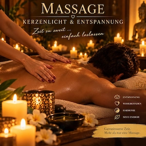 Kerzenlicht-Massage Abschalten, Loslassen & Genießen
