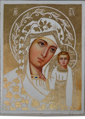 Ikone Maria mit Jesus - Olha Kvasko