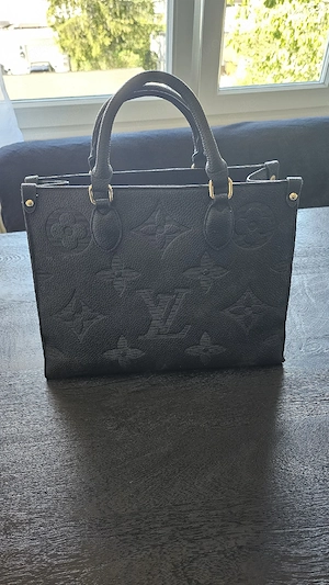 Louis Vuitton Optik Handtasche schwarz Gold neu
