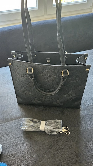Louis Vuitton Optik Handtasche schwarz Gold neu