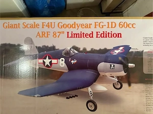 Seagull Giant Scale F4U Goodyear FG-1D 60cc ARF Modellflugzeug