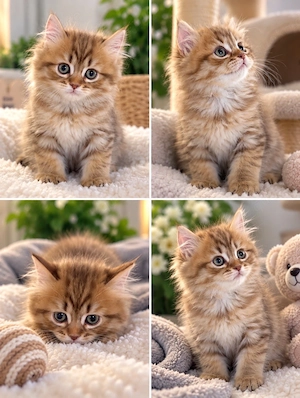 6 wunderschöne BKH-Ragdoll-Mix Kitten suchen ein liebevolles Zuhause