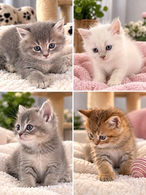 Wunderschöne BKH-Ragdoll-Mix Kitten suchen ein liebevolles Zuhause