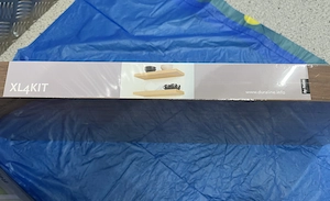 3-teiliges Regalset 2x Würfel weiß + 1x Regalbrett braun neu für nur 13,-   Bild 4