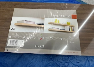 3-teiliges Regalset 2x Würfel weiß + 1x Regalbrett braun neu für nur 13,-   Bild 3