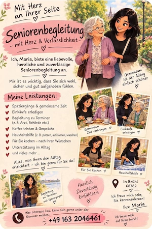 Hallo, ich suche eine private Arbeitsstelle in Brühl (68782) und Umgebung.
