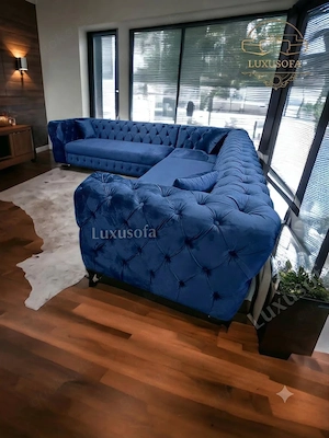 Brandneue Luxus-Eckcouch im Chesterfield-Design nach Maß