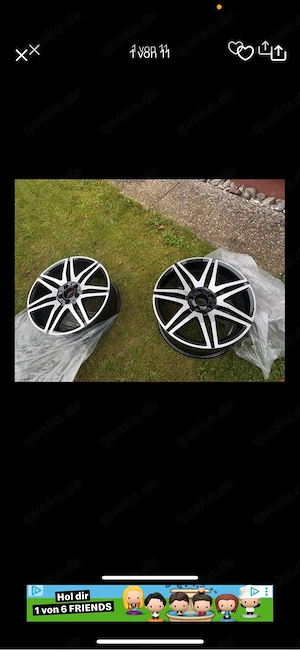 2x AMG 19 Zoll mit Reifen