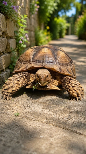 Centrochelys sulcata   Spornschildkröte